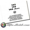 Alfa Romeo 145 /146 / 146 Junior Owners Manual Supplement