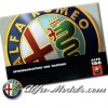 Alfa Romeo 156 Owners Manual 1998